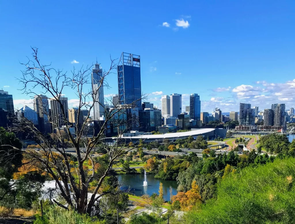 Utsikt over Perth, Australia